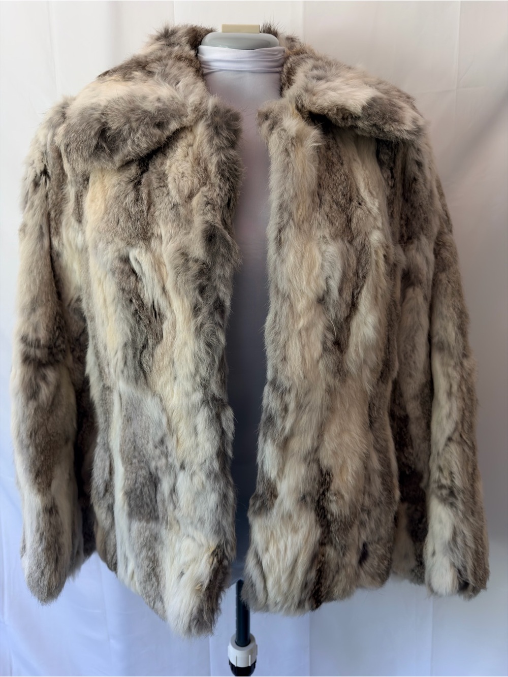 Vintage Genuine Rabbit Fur Coat-Dino Ricco
